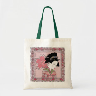 Bolso De Tela Cherry Blossom Geisha
