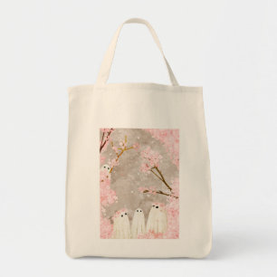 Bolso De Tela Cherry Blossom Ghosts