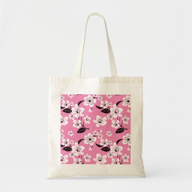 BOLSO DE TELA CHERRY BLOSSOM - SAKURA (LITE PINK) (Frente)