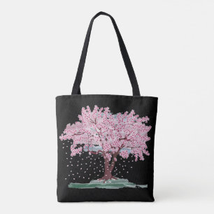 BOLSO DE TELA CHERRY BLOSSOMS TREE TOTE PURSE