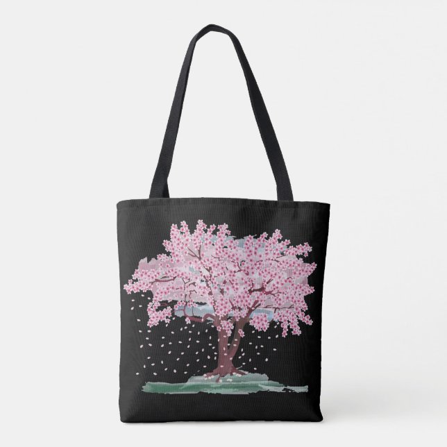 BOLSO DE TELA CHERRY BLOSSOMS TREE TOTE PURSE (Reverso)