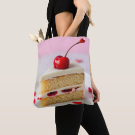 Bolso De Tela Cherry Ontop Vanilla Cake Shopping List Toag