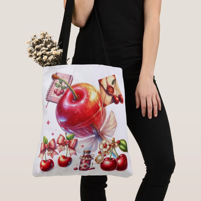 Bolso De Tela Cherry Pop (Detalle)