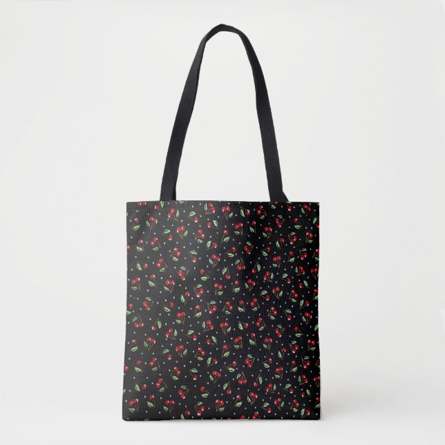 Bolso De Tela Cherry Tote Bag (Anverso)