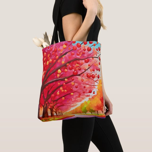 Bolso De Tela Cherry Tree Lane (Detalle)
