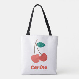 Bolso De Tela Cherry White