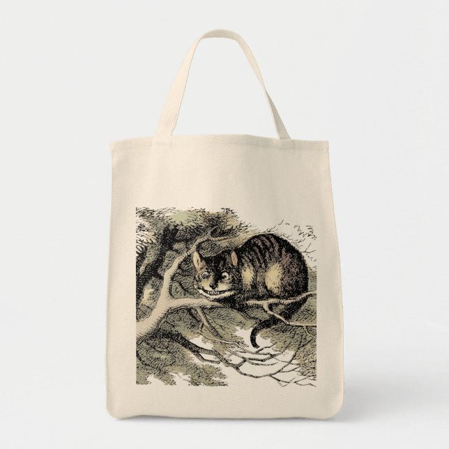 Bolso De Tela Cheshire Cat Alice Wonderland Classic (Frente)