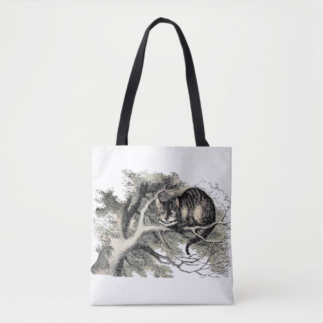 Bolso De Tela Cheshire Cat Alice Wonderland Classic (Anverso)