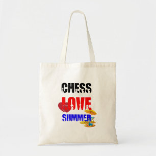 Bolso De Tela Chess Love Summer