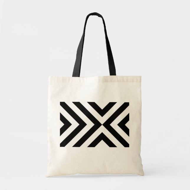 Bolso De Tela Chevras blancas y negras (Frente)