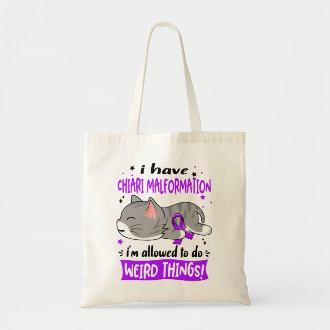 Bolso De Tela Chiari Malformation Awareness Month Ribbon Gifts (Frente)