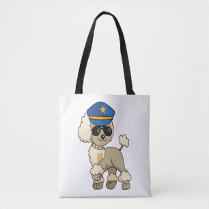 Bolso De Tela Chibi Anime Policía Poodle Dog
