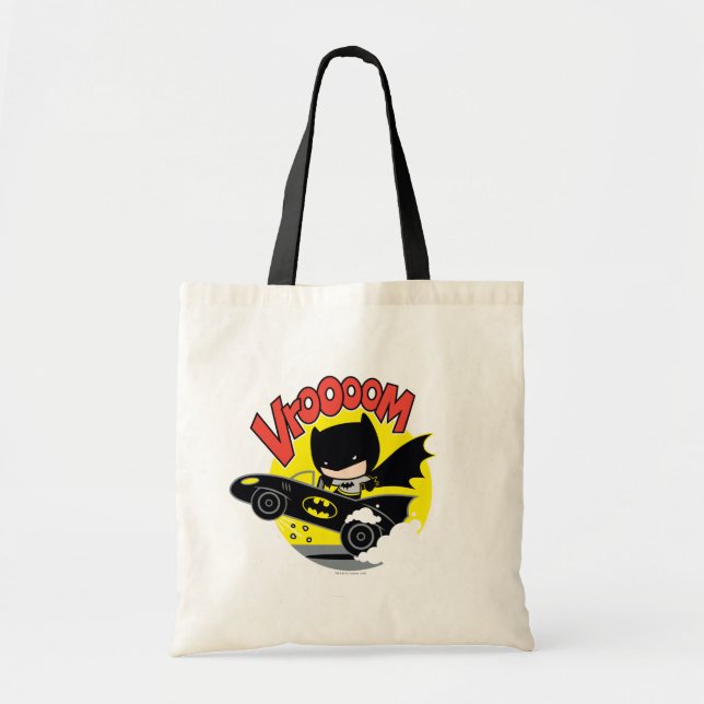 Bolso De Tela Chibi Batman In The Batmobile (Frente)