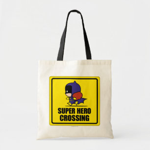Bolso De Tela Chibi Batwoman Super Hero Cruzando el Rótulo
