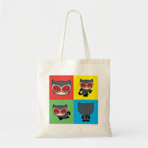Bolso De Tela Chibi Catwoman Character Poses