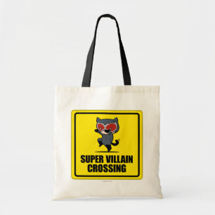 Bolso De Tela Chibi Catwoman Super Villain Crossing Rótulo