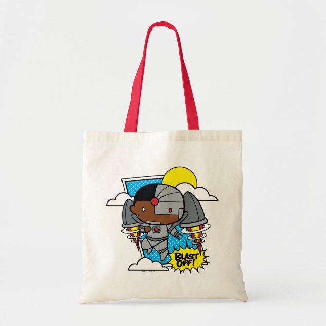 Bolso De Tela ¡Chibi Cyborg Blast! (Frente)