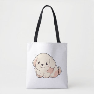 Bolso De Tela Chibi Golden Retriever Puppy