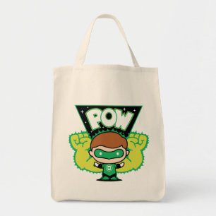 Bolso De Tela Chibi Green Lantern Formando puños gigantes