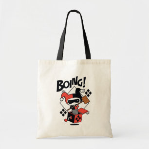 Bolso De Tela Chibi Harley-Quinn-In-A-Box Con Martillo