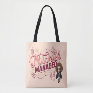 Bolso De Tela Chibi Hermione "Mischief Managed"