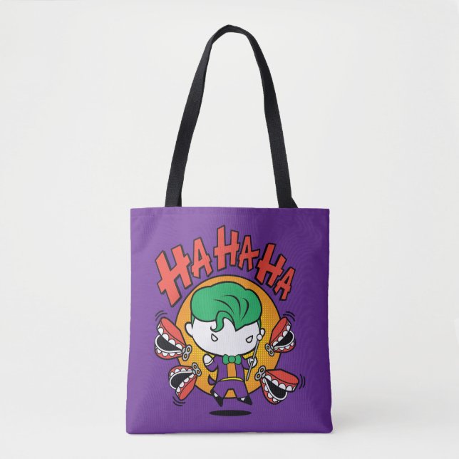 Bolso De Tela Chibi Joker Con Toy Teeth (Anverso)