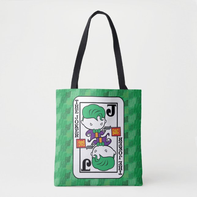 Bolso De Tela Chibi Joker Play Card (Anverso)