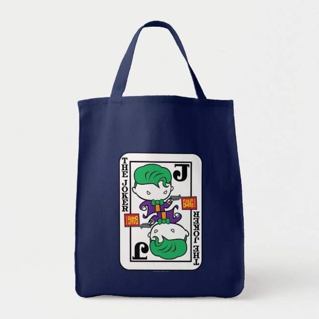 Bolso De Tela Chibi Joker Play Card (Frente)
