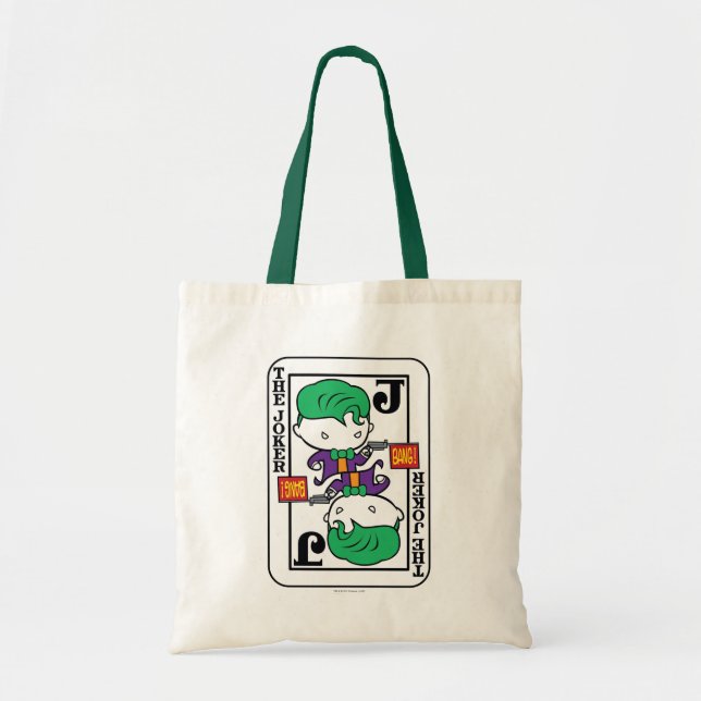 Bolso De Tela Chibi Joker Play Card (Frente)