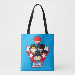 Bolso De Tela Chibi Justice League of America Stars