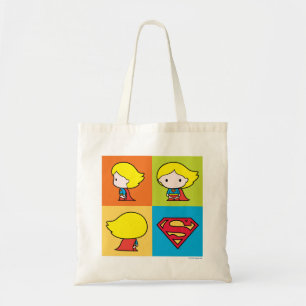 Bolso De Tela Chibi Supergirl Character Turnaround