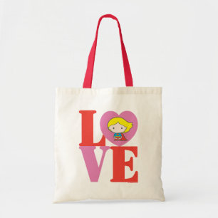 Bolso De Tela Chibi Supergirl LOVE