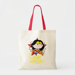 Bolso De Tela Chibi WonWoman Volando Con Lasso