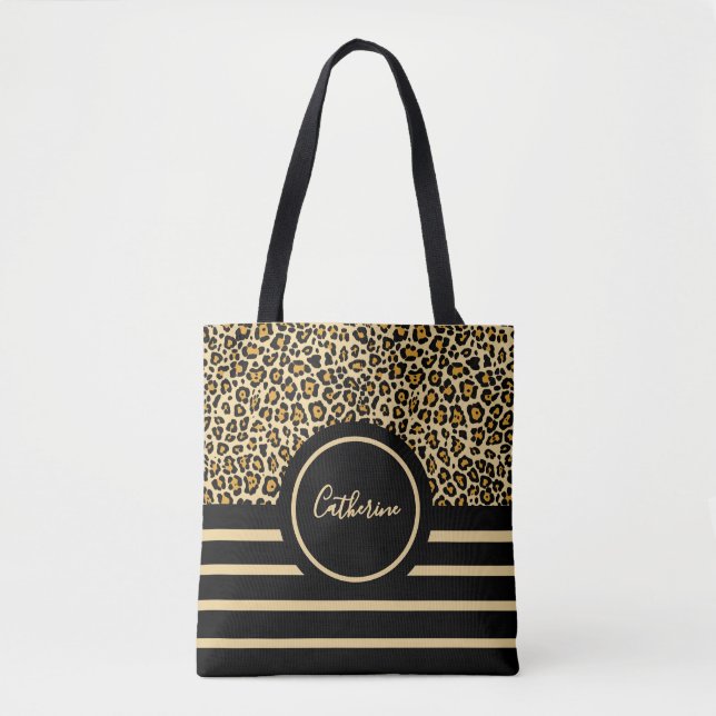 Bolso De Tela Chic Animal Skin Leopard Pattern  (Anverso)