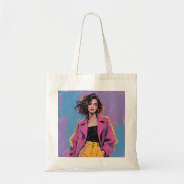 Bolso De Tela Chic Minimalist Tote Bag  (Frente)
