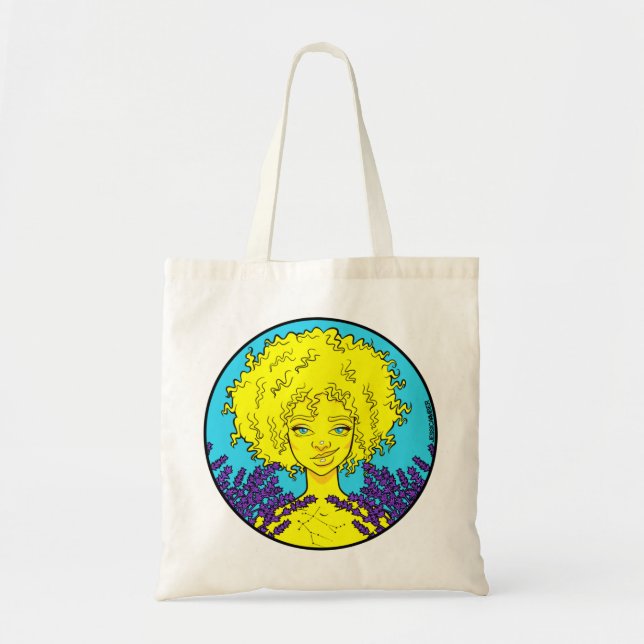 Bolso De Tela Chica Afro Gemini Tote Bag (Frente)