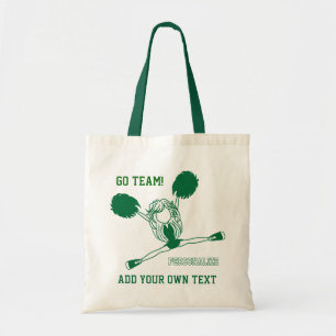 Bolso De Tela Chica animador verde oscuro