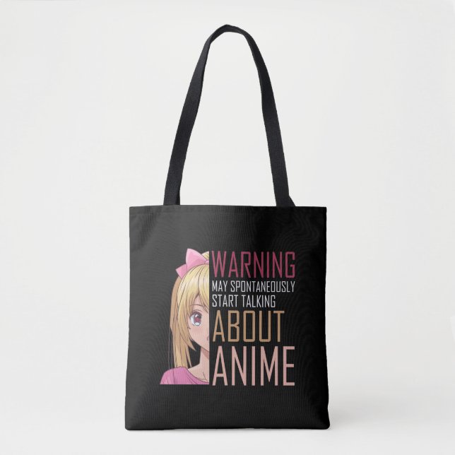 Bolso De Tela Chica Anime amante Manga Cosplay adolescente (Anverso)