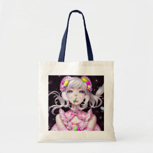 Bolso De Tela Chica Anime de Pascua/Primavera