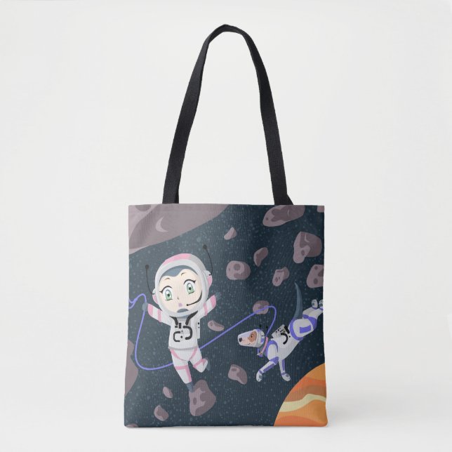 Bolso De Tela Chica asteroide (Anverso)