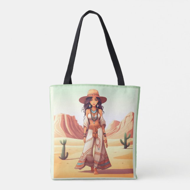 Bolso De Tela Chica bohemio (Reverso)