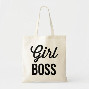 Bolso De Tela CHICA BOSS   Mug de tipografía retro