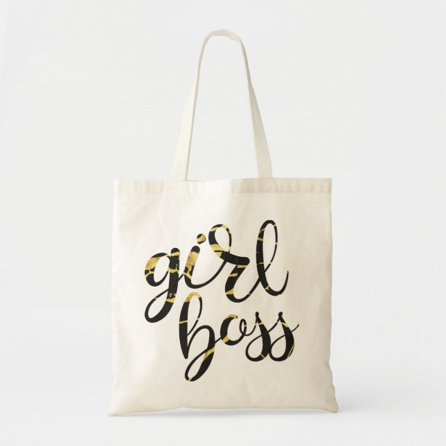 Bolso De Tela Chica Boss Tote Bag (Frente)