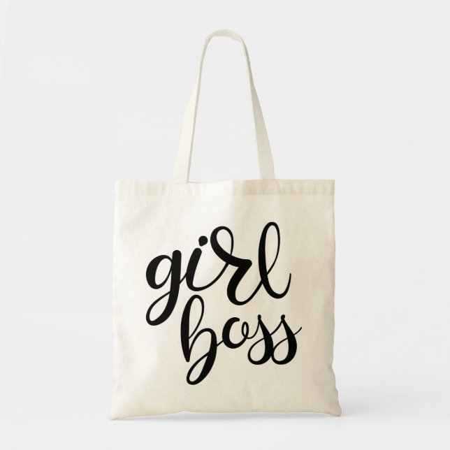 Bolso De Tela Chica Boss Tote Bag (Frente)