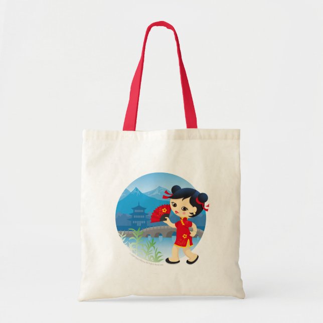 Bolso De Tela Chica chino (Frente)