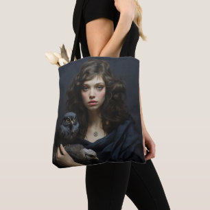 Bolso De Tela Chica con aves