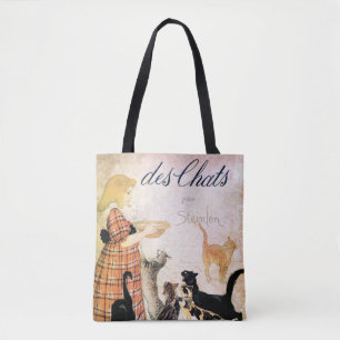Bolso De Tela Chica con gatos, Alexandre Steinlen