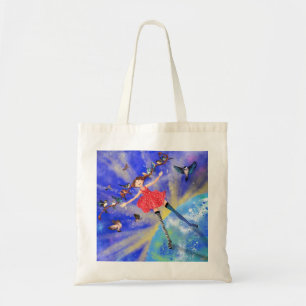 Bolso De Tela Chica con pájaros Tote Bag Spring