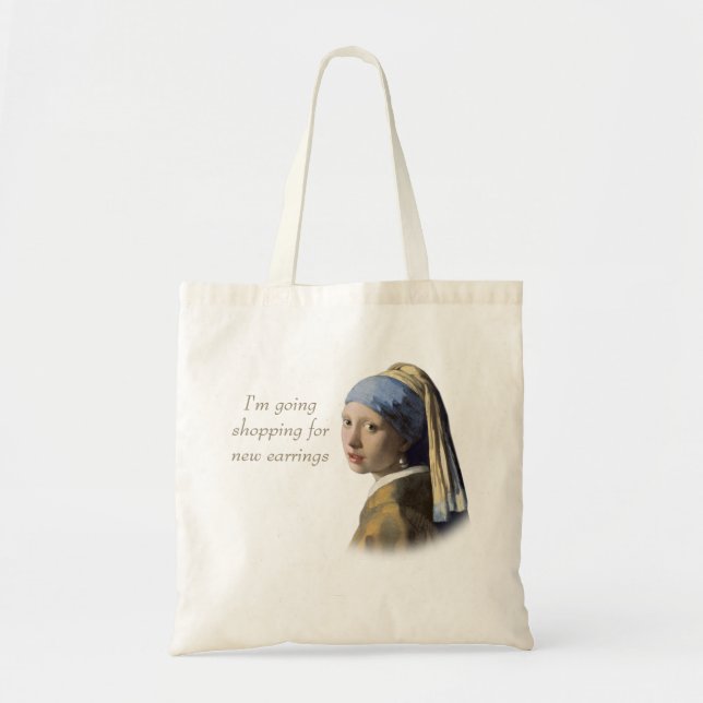 Bolso De Tela Chica con Pearl Earring (Frente)