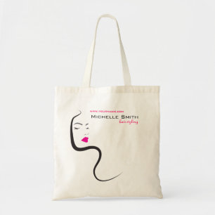 Bolso De Tela Chica con pelo ondulado Icono de marca de peinado